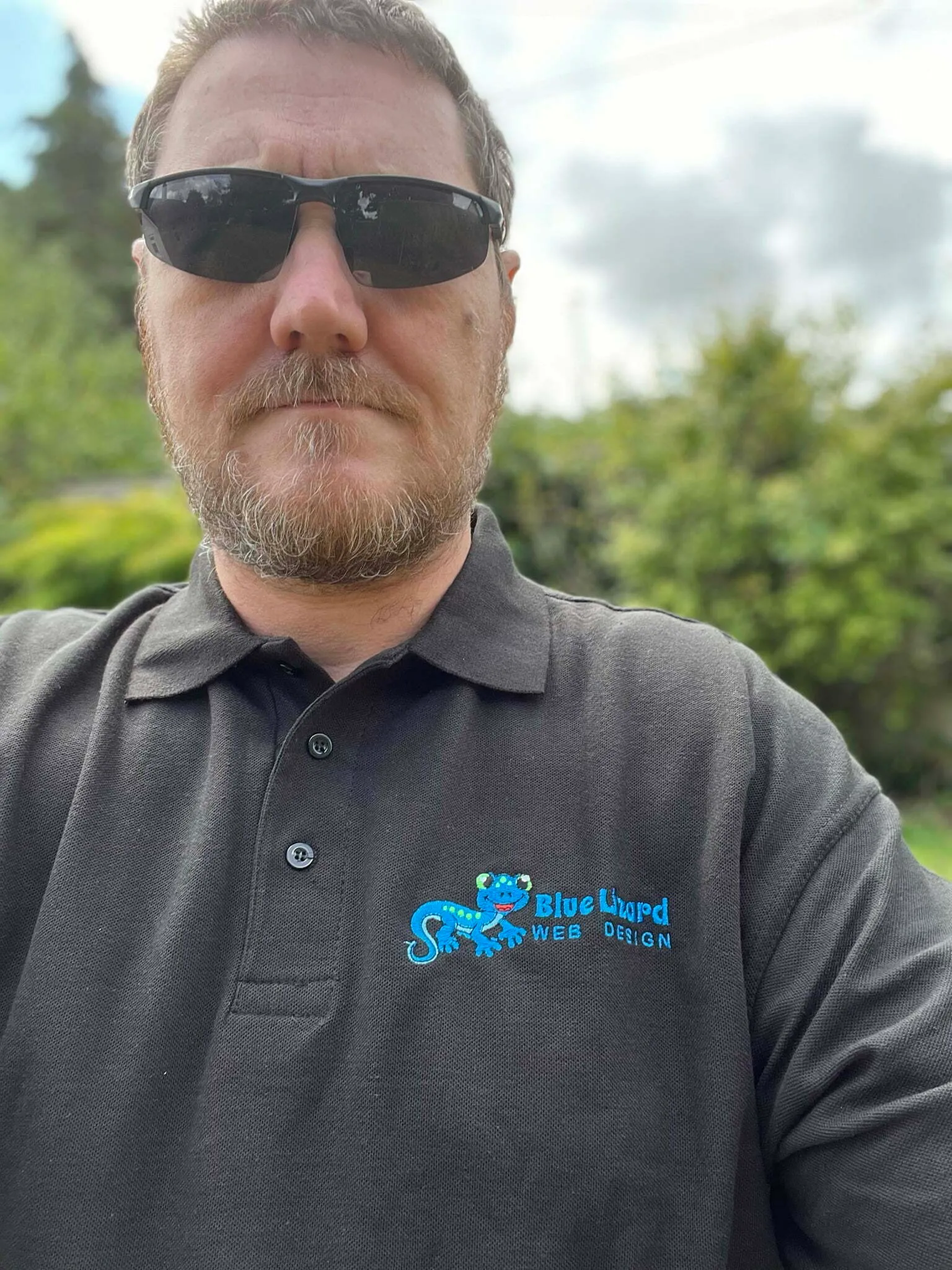 blueLizardPolo2 Matt Dorey In New Blue Lizard Web Design Polo Shirt