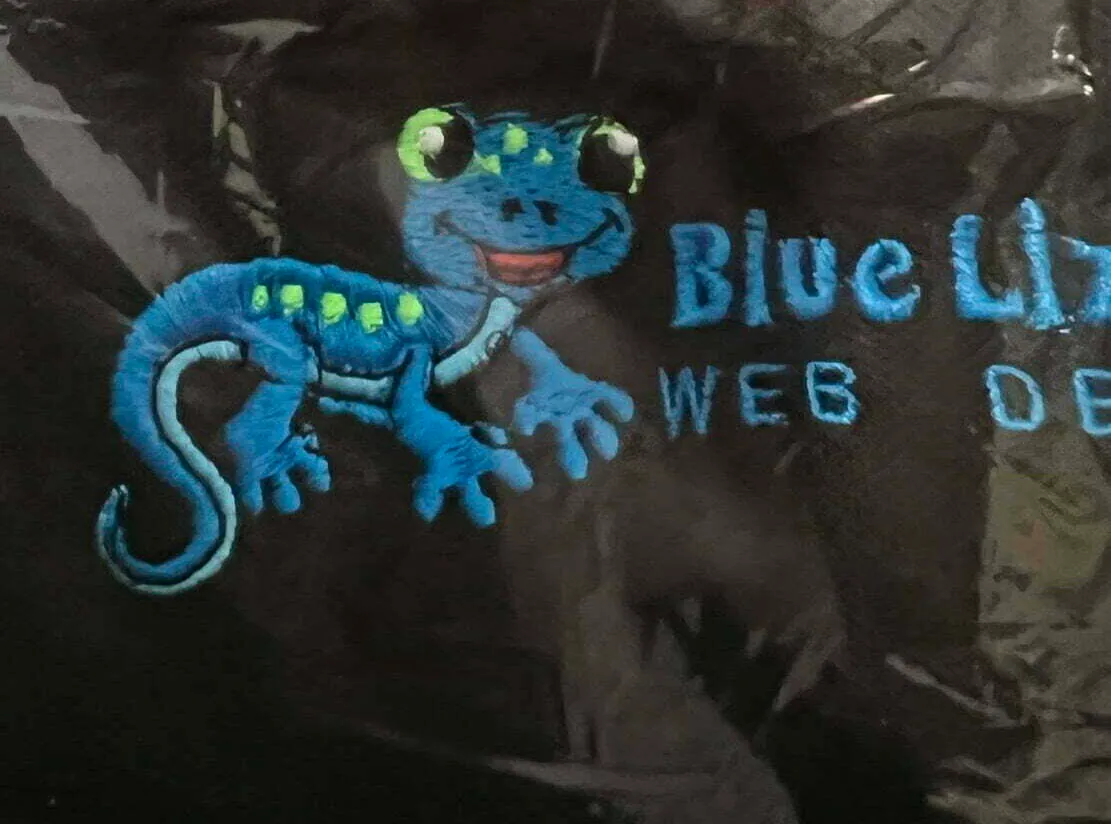 blueLizardPolo3 Embroidered Logo On a Polo Shirt In Packaging